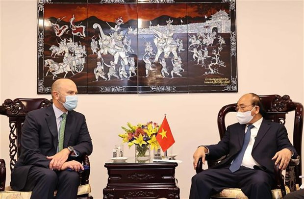 Presidente de Vietnam recibe a ejecutivos de empresas de energía de Estados Unidos ảnh 1