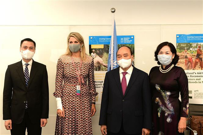 Presidente de Vietnam realiza amplio programa de encuentros en Nueva York ảnh 2