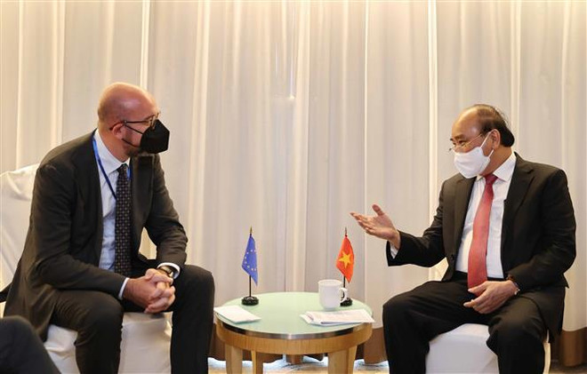 Presidente de Vietnam continúa agenda de trabajo en Nueva York ảnh 1 Presidente de Vietnam continúa agenda de trabajo en Nueva York ảnh 1