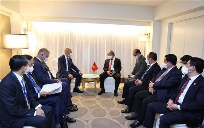 Presidente de Vietnam dialoga con inversores estadounidenses ảnh 2 Presidente de Vietnam dialoga con inversores estadounidenses ảnh 2