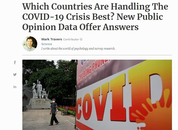 Medio estadounidense resalta apoyo del pueblo al gobierno de Vietnam en la lucha contra el coronavirus ảnh 1 Medio estadounidense resalta apoyo del pueblo al gobierno de Vietnam en la lucha contra el coronavirus ảnh 1