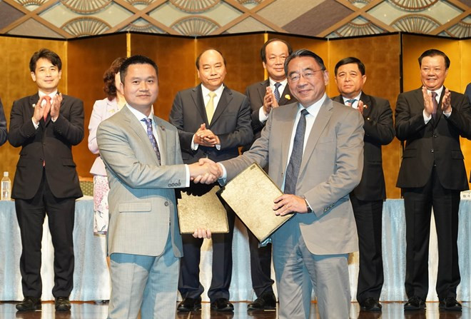Exhorta primer ministro vietnamita a ampliar inversiones japonesas en su país ảnh 1 Exhorta primer ministro vietnamita a ampliar inversiones japonesas en su país ảnh 1