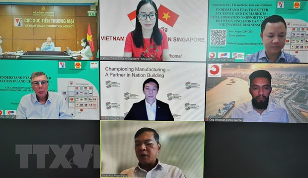 Vietnam promueve oportunidades de cooperación con Singapur, UE y Reino Unido ảnh 1 Vietnam promueve oportunidades de cooperación con Singapur, UE y Reino Unido ảnh 1
