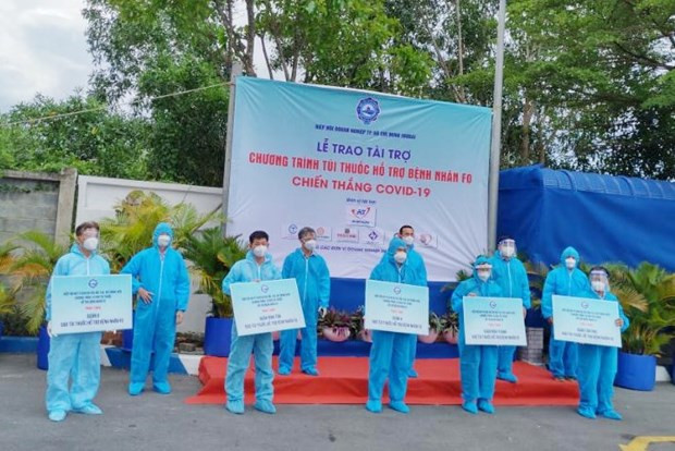 Entregan bolsas de medicamentos a pacientes del COVID-19 en Ciudad Ho Chi Minh ảnh 1 Entregan bolsas de medicamentos a pacientes del COVID-19 en Ciudad Ho Chi Minh ảnh 1