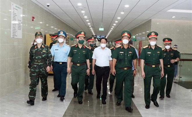 Inspeccionan labores de prevención del COVID-19 en el Hospital Militar 175 en Ciudad Ho Chi Minh ảnh 1 Inspeccionan labores de prevención del COVID-19 en el Hospital Militar 175 en Ciudad Ho Chi Minh ảnh 1