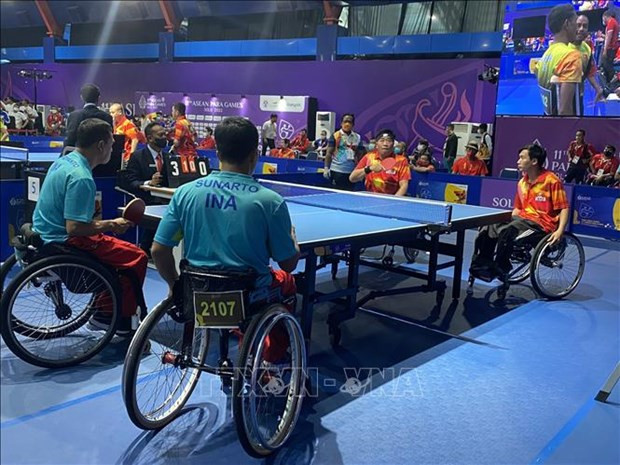 Tenis de mesa vietnamita apunta alto en Juegos Paralímpicos de ASEAN 2022 ảnh 1