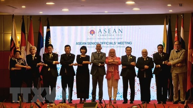 Celebran reunión preparatoria para la Conferencia de Cancilleres de ASEAN ảnh 1