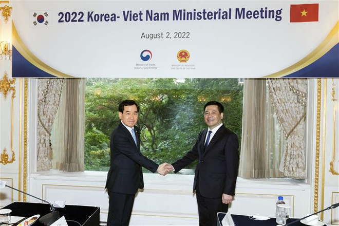 Efectúan reunión de Ministros de Industria y Comercio de Vietnam y Corea del Sur ảnh 1 Efectúan reunión de Ministros de Industria y Comercio de Vietnam y Corea del Sur ảnh 1