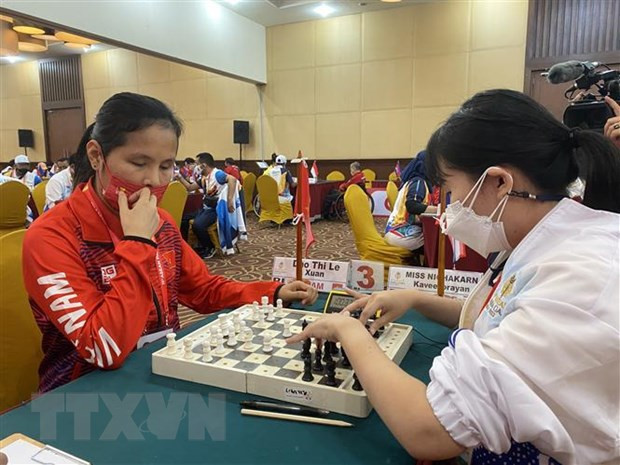 Equipo vietnamita de ajedrez en primer lugar en Juegos Paralímpicos regionales ảnh 1 Equipo vietnamita de ajedrez en primer lugar en Juegos Paralímpicos regionales ảnh 1