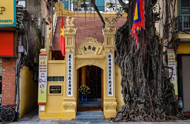 Arquitectura única de la casa comunal de Co Vu en Hanoi ảnh 1
