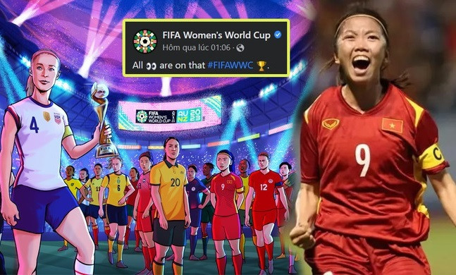 Delantera vietnamita presente en cartel de Copa Mundial Femenina de FIFA ảnh 1