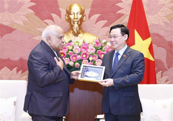 Dirigente parlamentario vietnamita recibe a embajadores de Cuba y Rusia ảnh 1 Dirigente parlamentario vietnamita recibe a embajadores de Cuba y Rusia ảnh 1