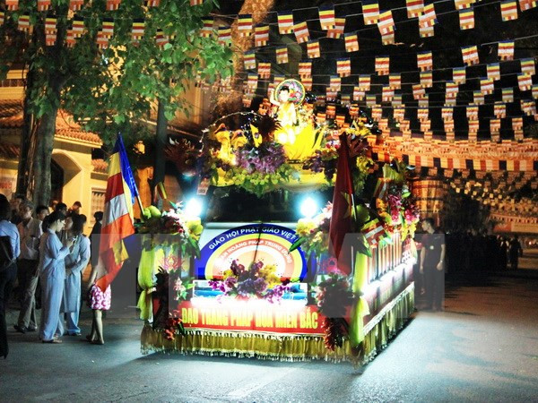 Comunidad vietnamita en la India conmemora el Día de Vesak ảnh 1 Comunidad vietnamita en la India conmemora el Día de Vesak ảnh 1