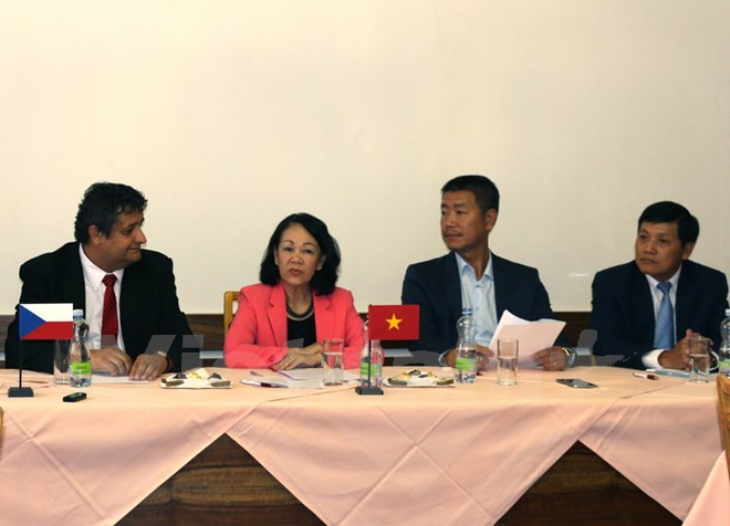 Dirigente partidista de Vietnam efectuó visita de trabajo a República Checa ảnh 1 Dirigente partidista de Vietnam efectuó visita de trabajo a República Checa ảnh 1