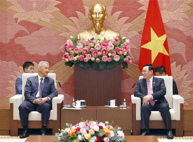 Presidente del Parlamento vietnamita recibe al secretario del PPRL de Vientiane ảnh 1