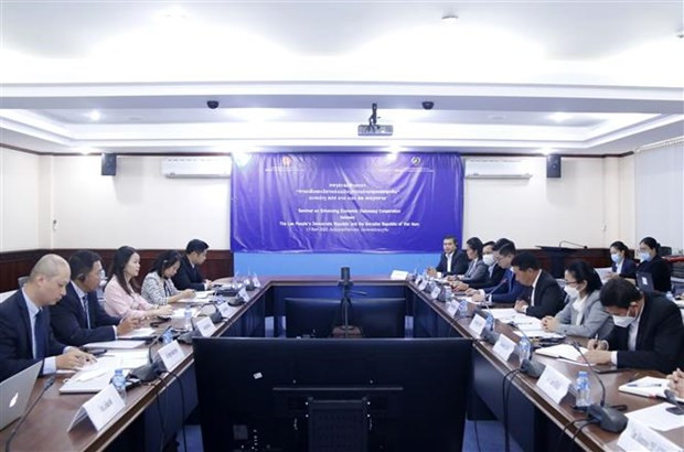 Vietnam y Laos fortalecen cooperación en diplomacia económica ảnh 1 Vietnam y Laos fortalecen cooperación en diplomacia económica ảnh 1