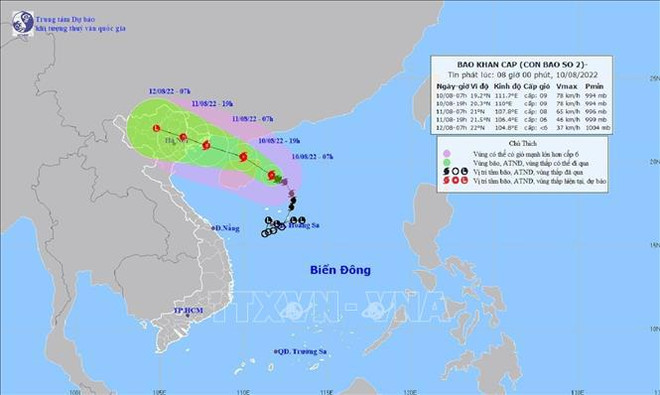 Tormenta Mulan se dirige a localidades norvietnamitas ảnh 1 Tormenta Mulan se dirige a localidades norvietnamitas ảnh 1