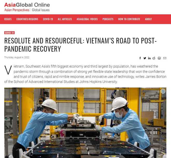 Vietnam da pasos firmes en recuperación postpandemia, evalúa experto estadounidense ảnh 2 Vietnam da pasos firmes en recuperación postpandemia, evalúa experto estadounidense ảnh 2