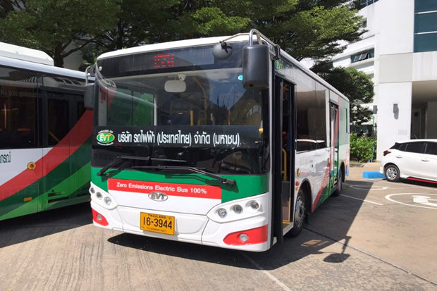 Tailandia planea usar autobuses completamente eléctricos en Bangkok ảnh 1