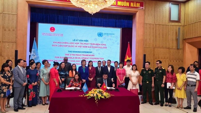 Vietnam y ONU firmaron marco estratégico de cooperación para el desarrollo sostenible ảnh 2 Vietnam y ONU firmaron marco estratégico de cooperación para el desarrollo sostenible ảnh 2