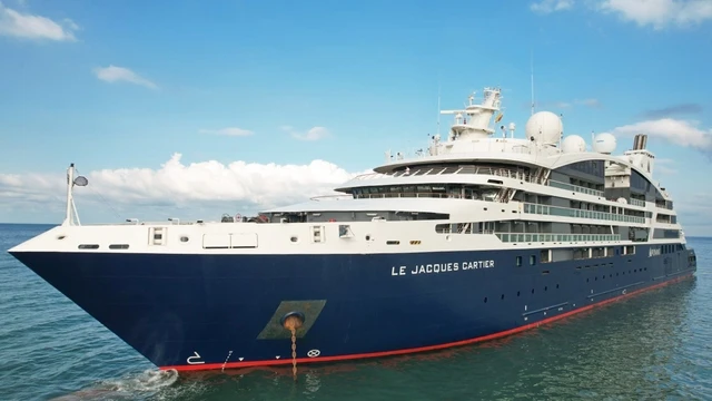 Crucero de lujo francés Le Jacques Cartier llega a Phu Quoc ảnh 1 Crucero de lujo francés Le Jacques Cartier llega a Phu Quoc ảnh 1