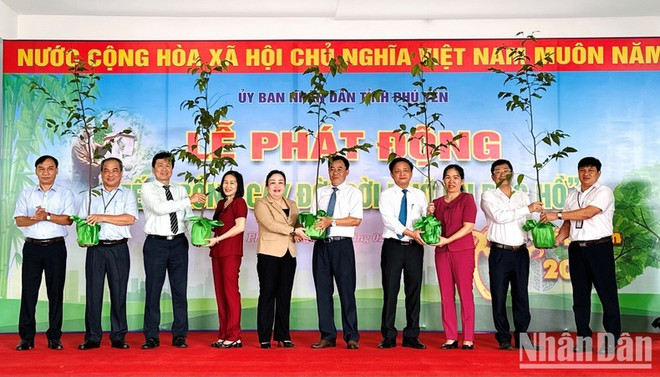 Lanzan campaña de siembra de árboles en Phu Yen ảnh 1