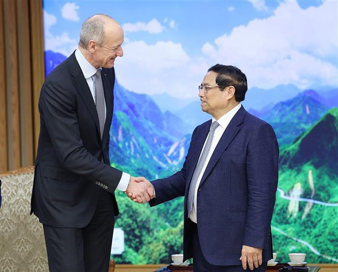 Premier vietnamita recibe a presidente del grupo alemán Siemens ảnh 1 Premier vietnamita recibe a presidente del grupo alemán Siemens ảnh 1