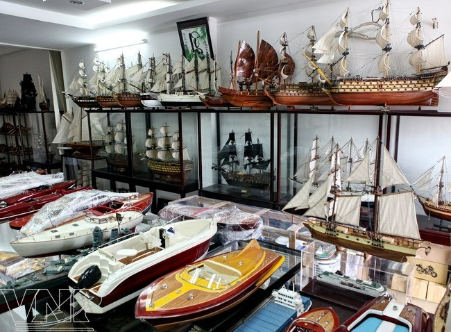 Fabrican barcos en miniatura en Vietnam para exportación ảnh 5 Fabrican barcos en miniatura en Vietnam para exportación ảnh 5