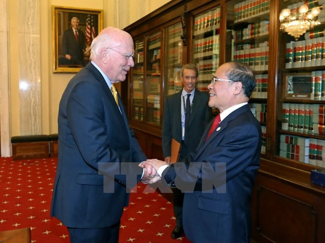 Dirigente parlamentario vietnamita concluye visita oficial a EE.UU. ảnh 1 Dirigente parlamentario vietnamita concluye visita oficial a EE.UU. ảnh 1
