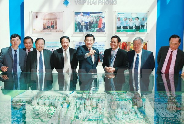 Presidente realiza visita de trabajo a Hai Phong ảnh 1 Presidente realiza visita de trabajo a Hai Phong ảnh 1