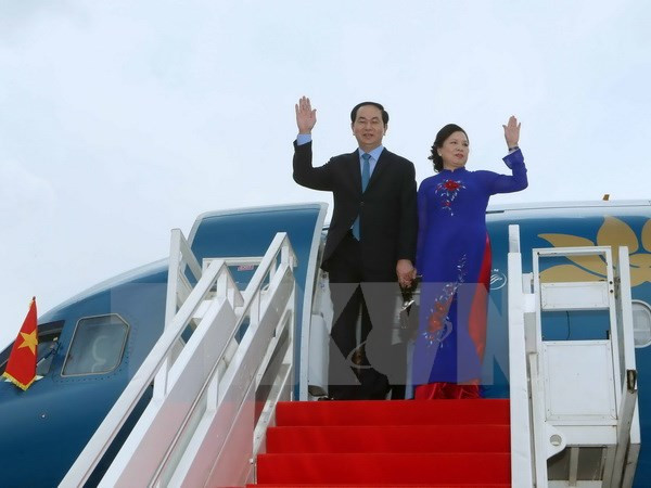Presidente de Vietnam realiza visita estatal a Camboya ảnh 1 Presidente de Vietnam realiza visita estatal a Camboya ảnh 1