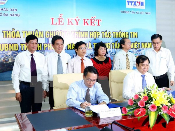 Rubrican VNA y Da Nang acuerdo de colaboración informativa ảnh 1 Rubrican VNA y Da Nang acuerdo de colaboración informativa ảnh 1