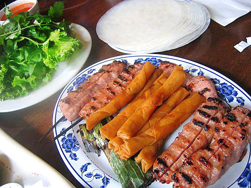 Fragantes rollos de primavera de camarones ảnh 1 Fragantes rollos de primavera de camarones ảnh 1