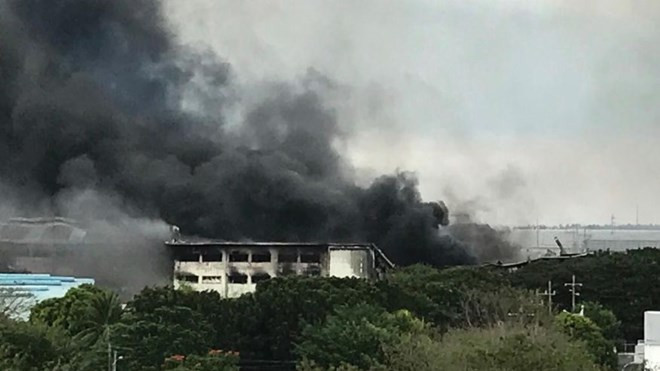 Más de 100 heridos por incendio de una fábrica en Filipinas ảnh 1 Más de 100 heridos por incendio de una fábrica en Filipinas ảnh 1