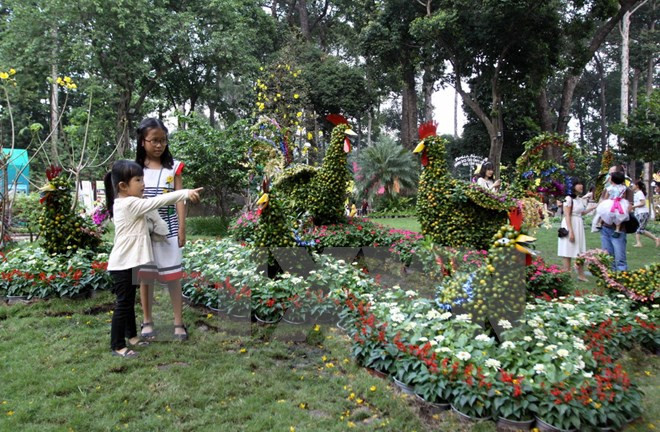 Más de 800 mil personas asistieron a Festival de Flores en Ciudad Ho Chi Minh ảnh 1 Más de 800 mil personas asistieron a Festival de Flores en Ciudad Ho Chi Minh ảnh 1
