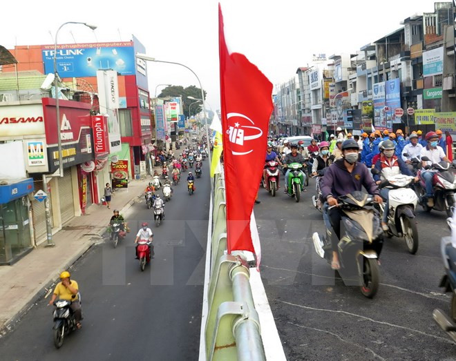 Construyen en Ciudad Ho Chi Minh pasos elevados para aliviar congestión ảnh 1 Construyen en Ciudad Ho Chi Minh pasos elevados para aliviar congestión ảnh 1