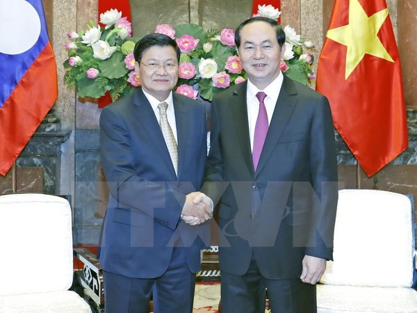 Presidente de Vietnam insta a aumentar conectividad con Laos ảnh 1 Presidente de Vietnam insta a aumentar conectividad con Laos ảnh 1