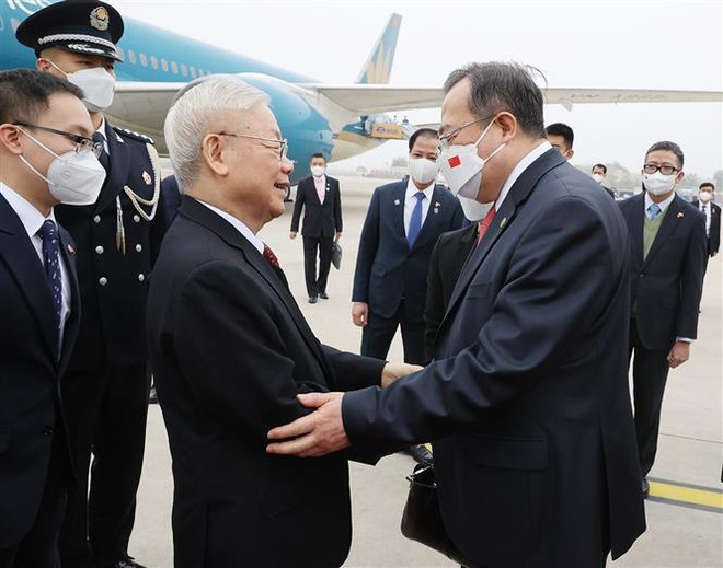 Inicia máximo dirigente partidista de Vietnam visita oficial a China ảnh 1 Inicia máximo dirigente partidista de Vietnam visita oficial a China ảnh 1