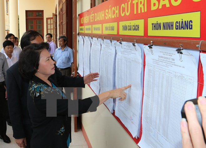 Dirigentes vietnamitas realizan supervisión preelectoral ảnh 1 Dirigentes vietnamitas realizan supervisión preelectoral ảnh 1