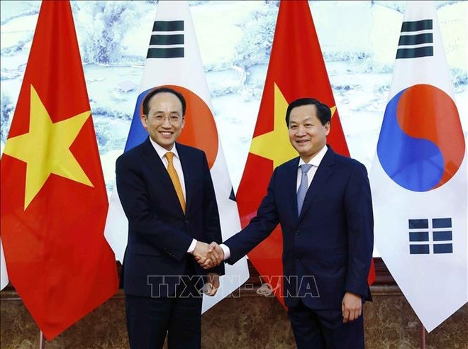 Vietnam y Corea del Sur apuntan a aumentar el comercio bilateral a 100 mil millones de dólares ảnh 1 Vietnam y Corea del Sur apuntan a aumentar el comercio bilateral a 100 mil millones de dólares ảnh 1