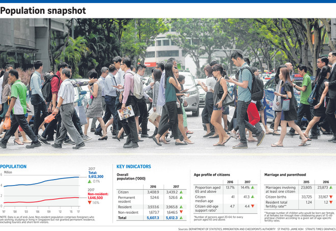 Crecimiento de población de Singapur alcanzó tasa más baja en 10 años ảnh 1 Crecimiento de población de Singapur alcanzó tasa más baja en 10 años ảnh 1