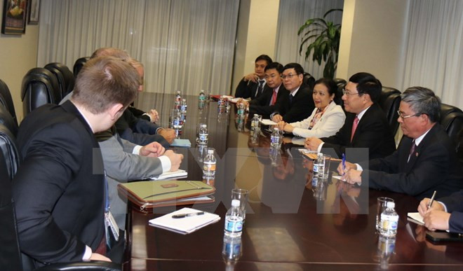 Actividades de vicepremier vietnamita al margen de sesiones de Asamblea General de ONU ảnh 1 Actividades de vicepremier vietnamita al margen de sesiones de Asamblea General de ONU ảnh 1