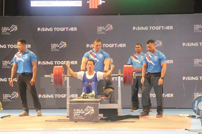 Vietnam se ubica en cuarto lugar en ASEAN Para Games 2017 ảnh 1 Vietnam se ubica en cuarto lugar en ASEAN Para Games 2017 ảnh 1