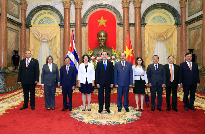 Nuevos embajadores presentan sus cartas credenciales a Presidente de Vietnam ảnh 1