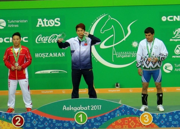 Vietnam aumenta cosecha dorada en los Juegos Asiáticos Bajo Techo ảnh 1 Vietnam aumenta cosecha dorada en los Juegos Asiáticos Bajo Techo ảnh 1