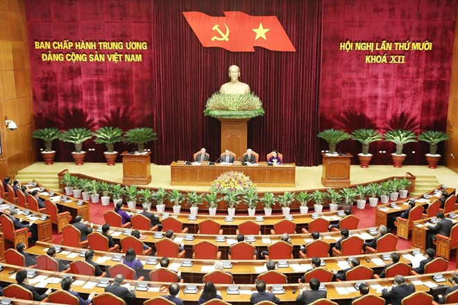 Inauguran el décimo pleno del Comité Central del Partido Comunista de Vietnam ảnh 1 Inauguran el décimo pleno del Comité Central del Partido Comunista de Vietnam ảnh 1