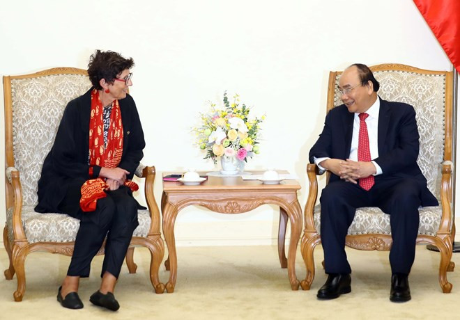 Premier vietnamita recibe a embajadora de Noruega ảnh 1 Premier vietnamita recibe a embajadora de Noruega ảnh 1