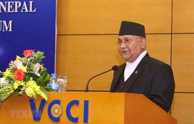 Concluyó premier de Nepal su visita oficial a Vietnam ảnh 1 Concluyó premier de Nepal su visita oficial a Vietnam ảnh 1