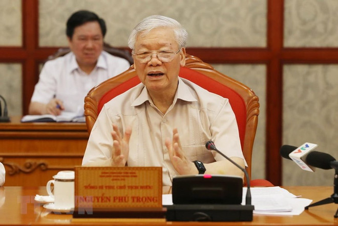 Máximo dirigente de Vietnam preside reunión del Buró Político ảnh 1 Máximo dirigente de Vietnam preside reunión del Buró Político ảnh 1