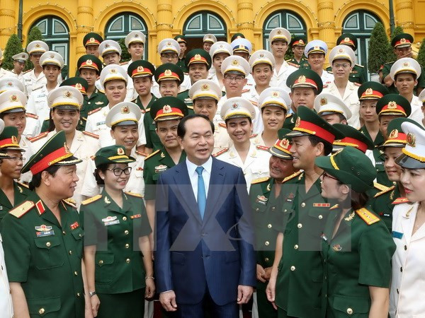 Presidente vietnamita destaca ejemplaridad de jóvenes ảnh 1 Presidente vietnamita destaca ejemplaridad de jóvenes ảnh 1